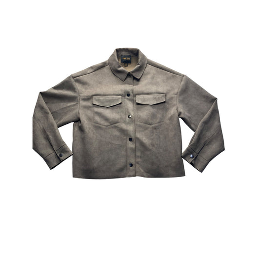 Women’s Faux Suede Crop Jacket #5455