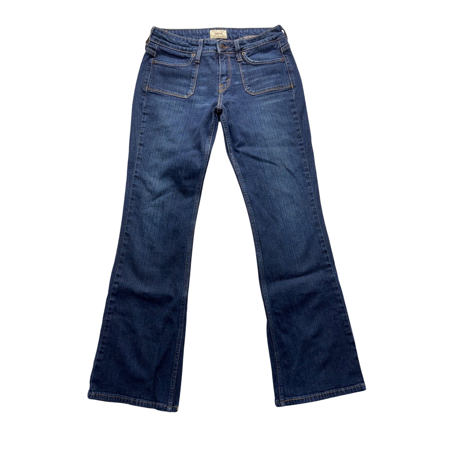 Levis 545™ Low Boot Cut Jeans Dark Wash Denim Size 8 Classic Fit #9307