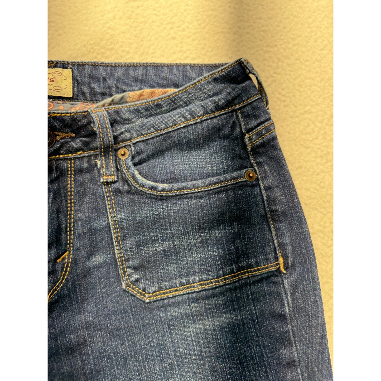 Levis 545™ Low Boot Cut Jeans Dark Wash Denim Size 8 Classic Fit #9307