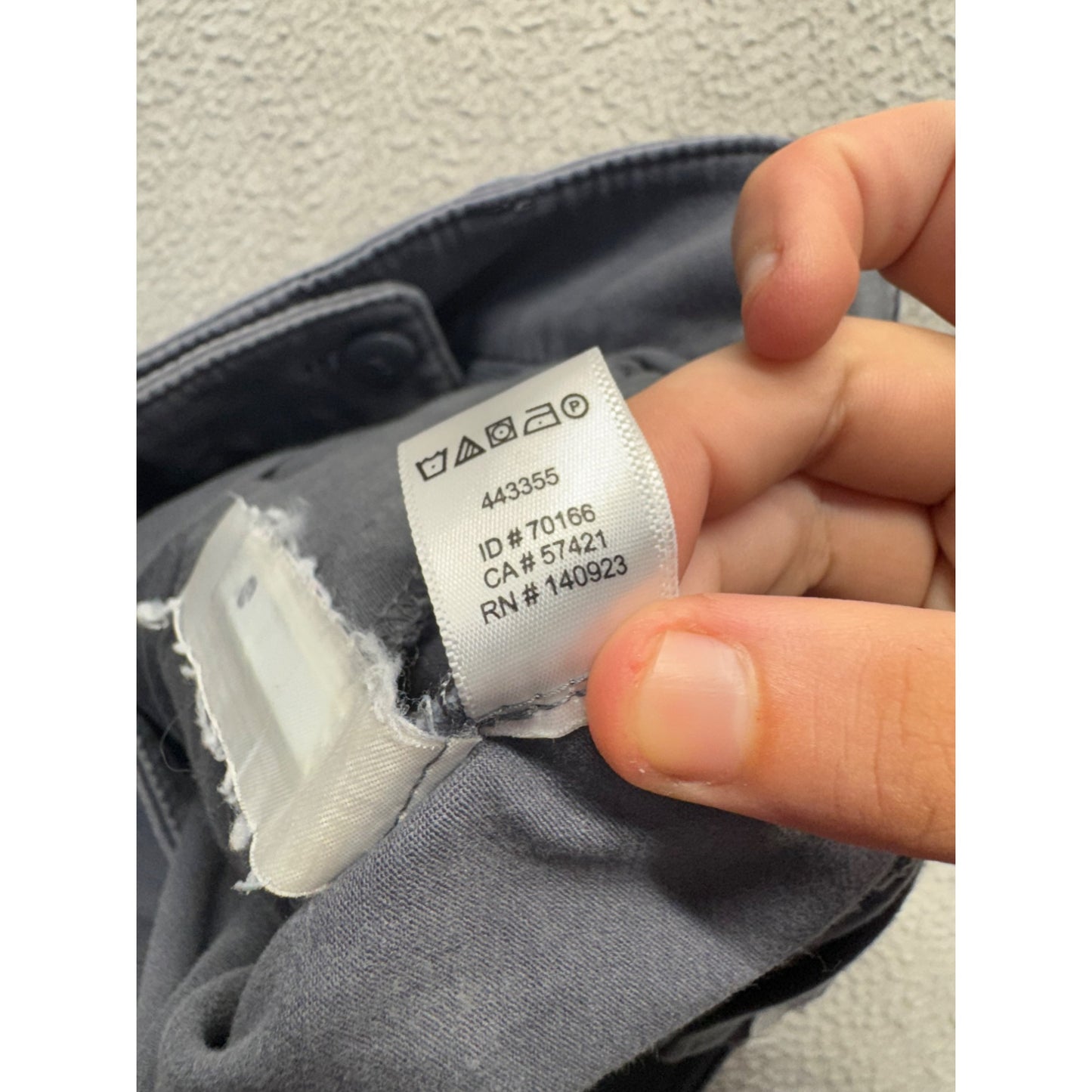 Loft Gray Slim-Fit Chino Pants Size 8 Cotton Blend #163B