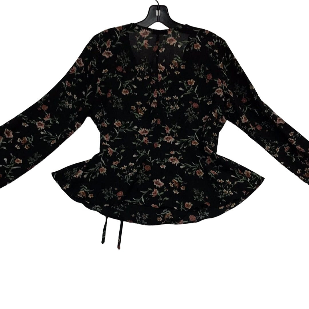 Women’s Floral Tie Blouse