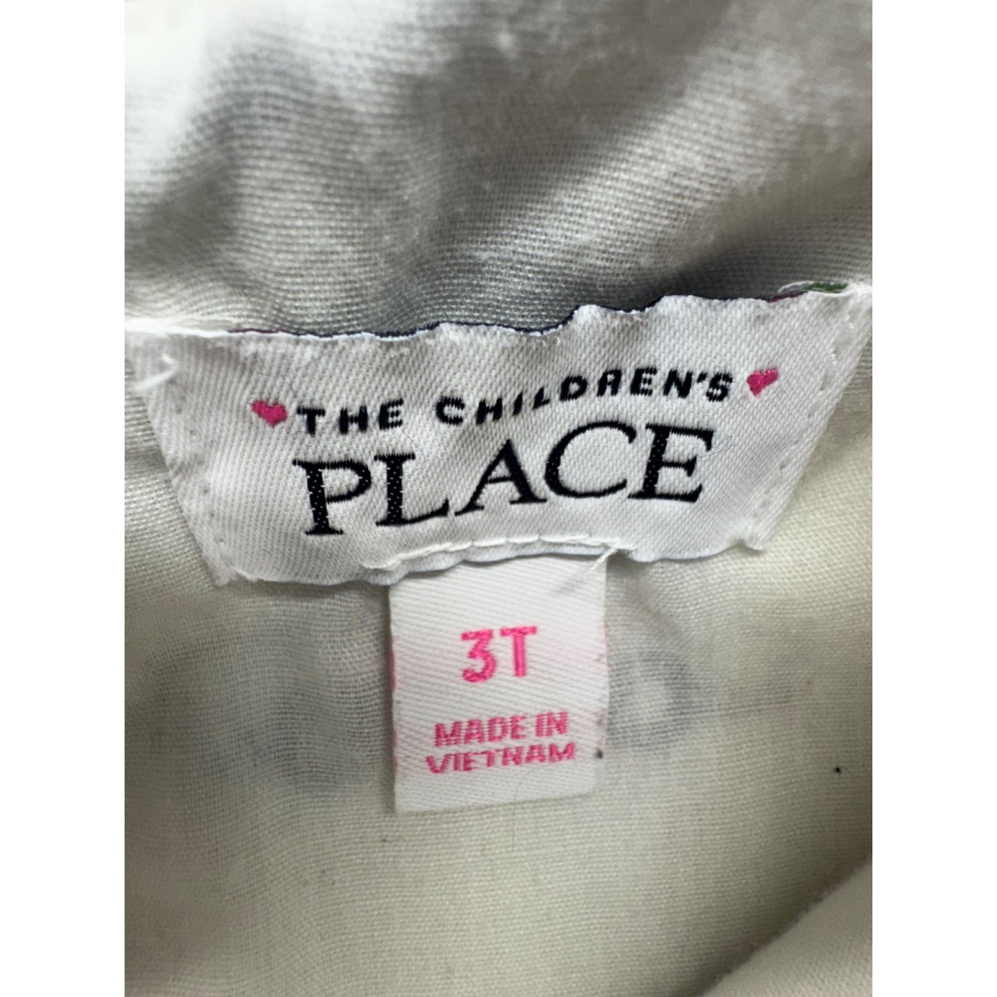 The Childrens Place 3T City Kitty Dress With Bow & Peter Pan Collar 258B