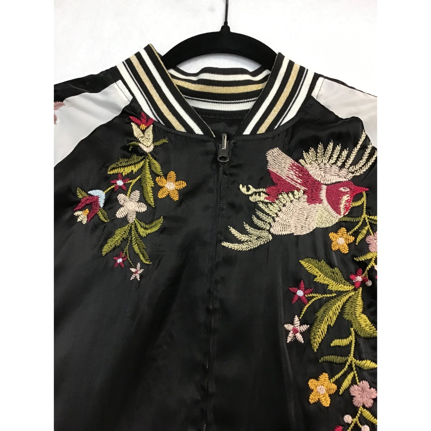 Women’s Reversible Embroidered Bomber Jacket