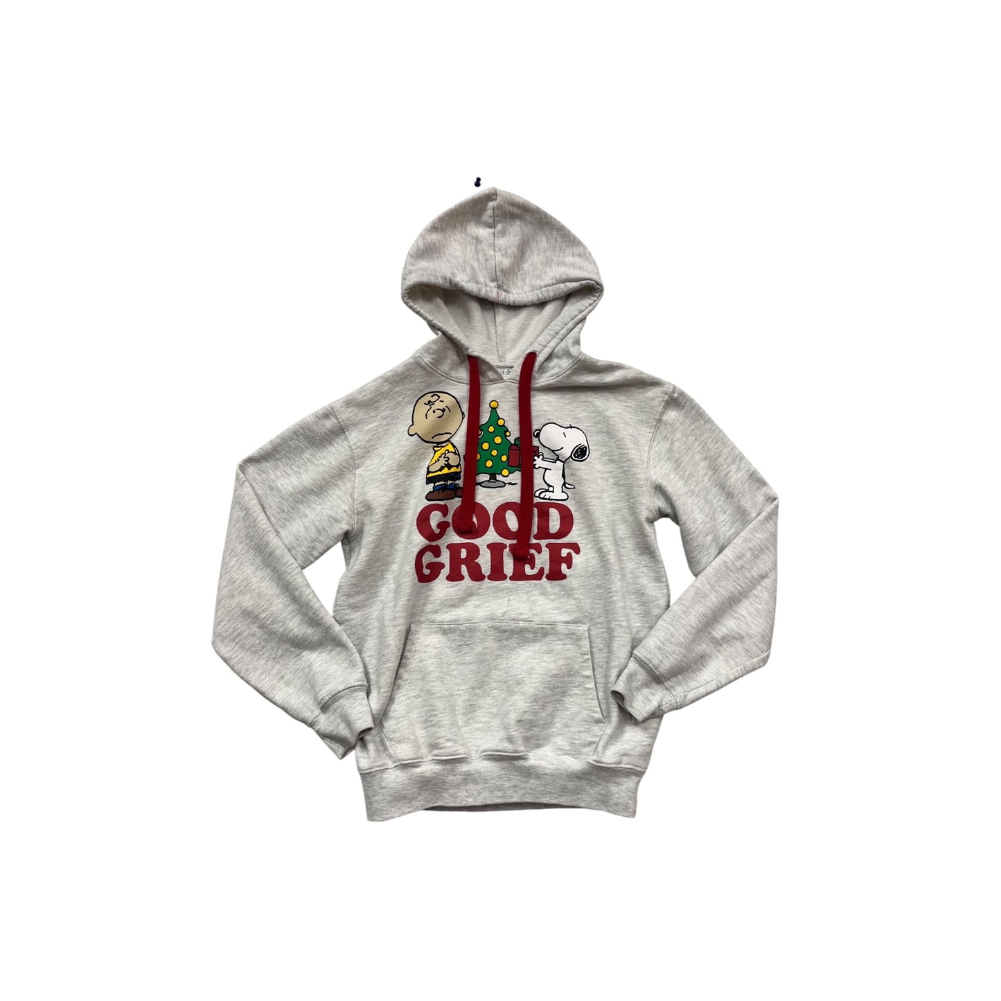 Peanuts Youth S Gray Hoodie With Snoopy & Charlie Brown #104C