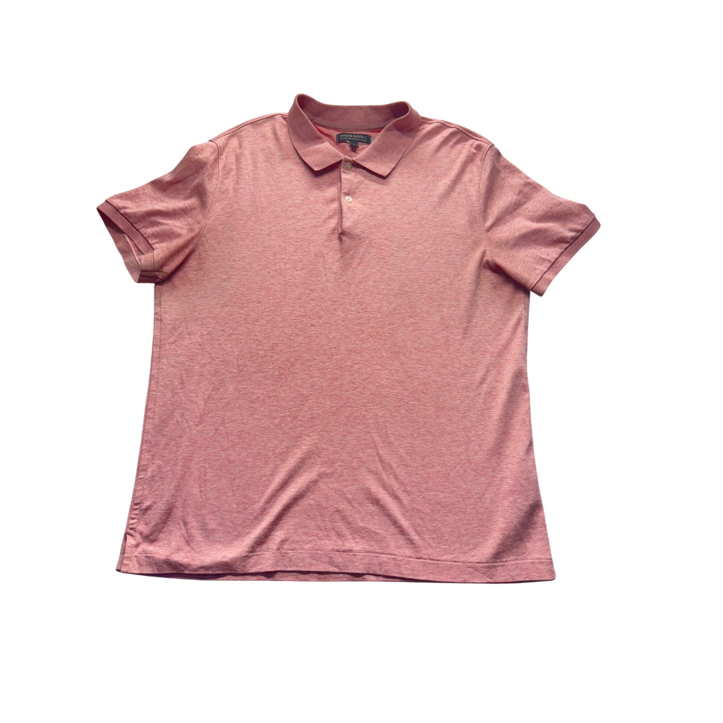 Banana Republic Luxury Touch Performance Pink Polo Shirt  #7882
