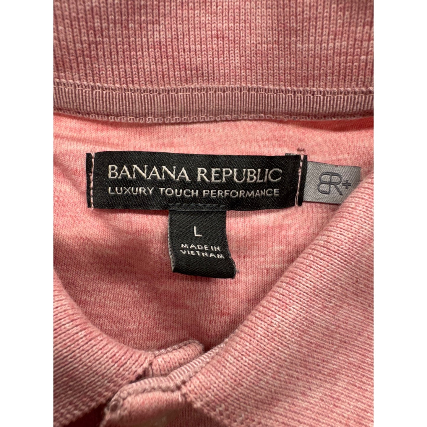Banana Republic Luxury Touch Performance Pink Polo Shirt  #7882