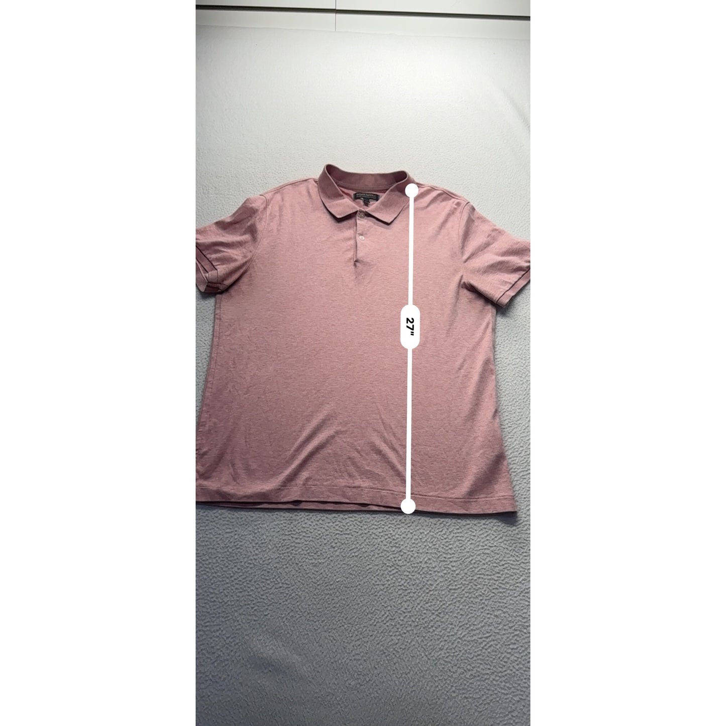 Banana Republic Luxury Touch Performance Pink Polo Shirt  #7882