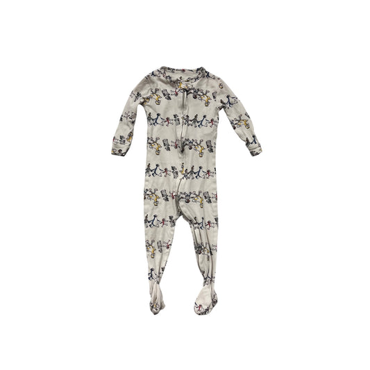 Baby GAP X Sesame Street Footed Sleeper Pajamas Dancing Characters 12-18M