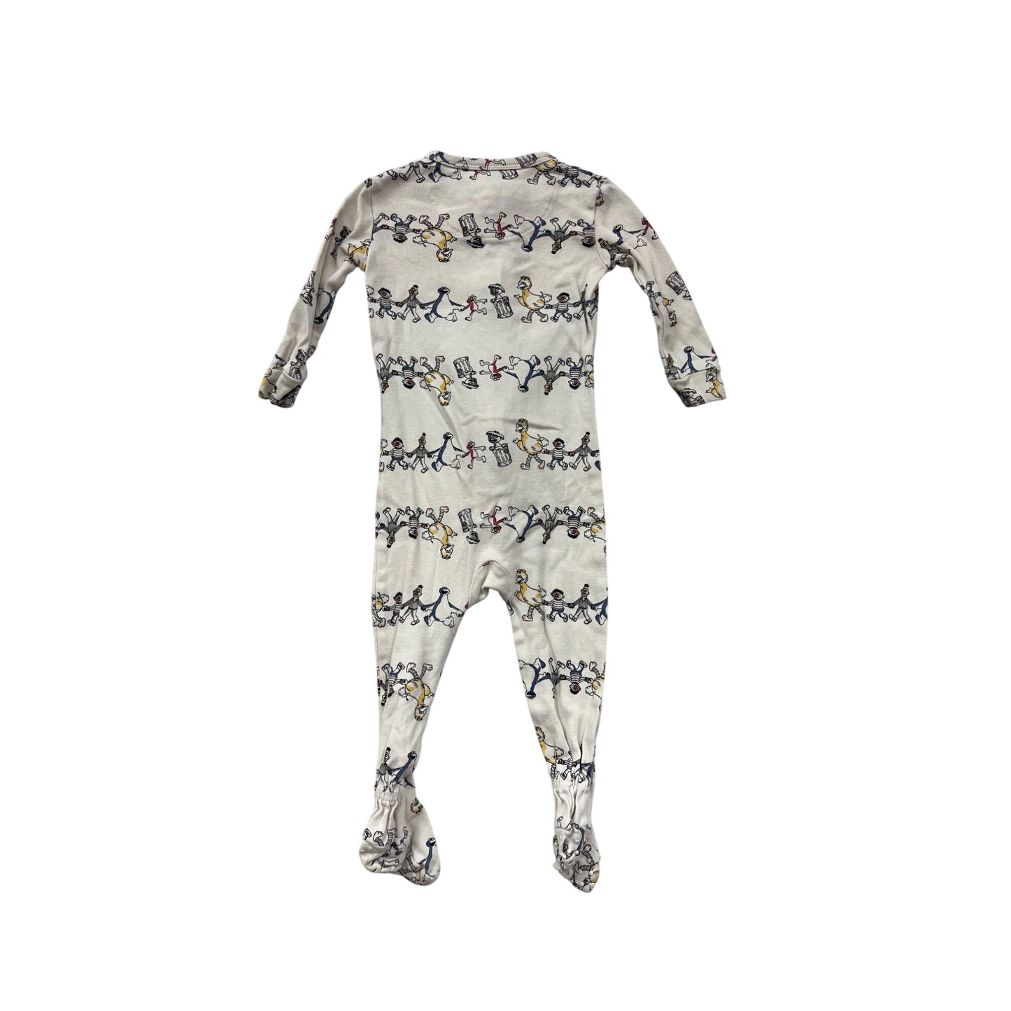 Baby GAP X Sesame Street Footed Sleeper Pajamas Dancing Characters 12-18M