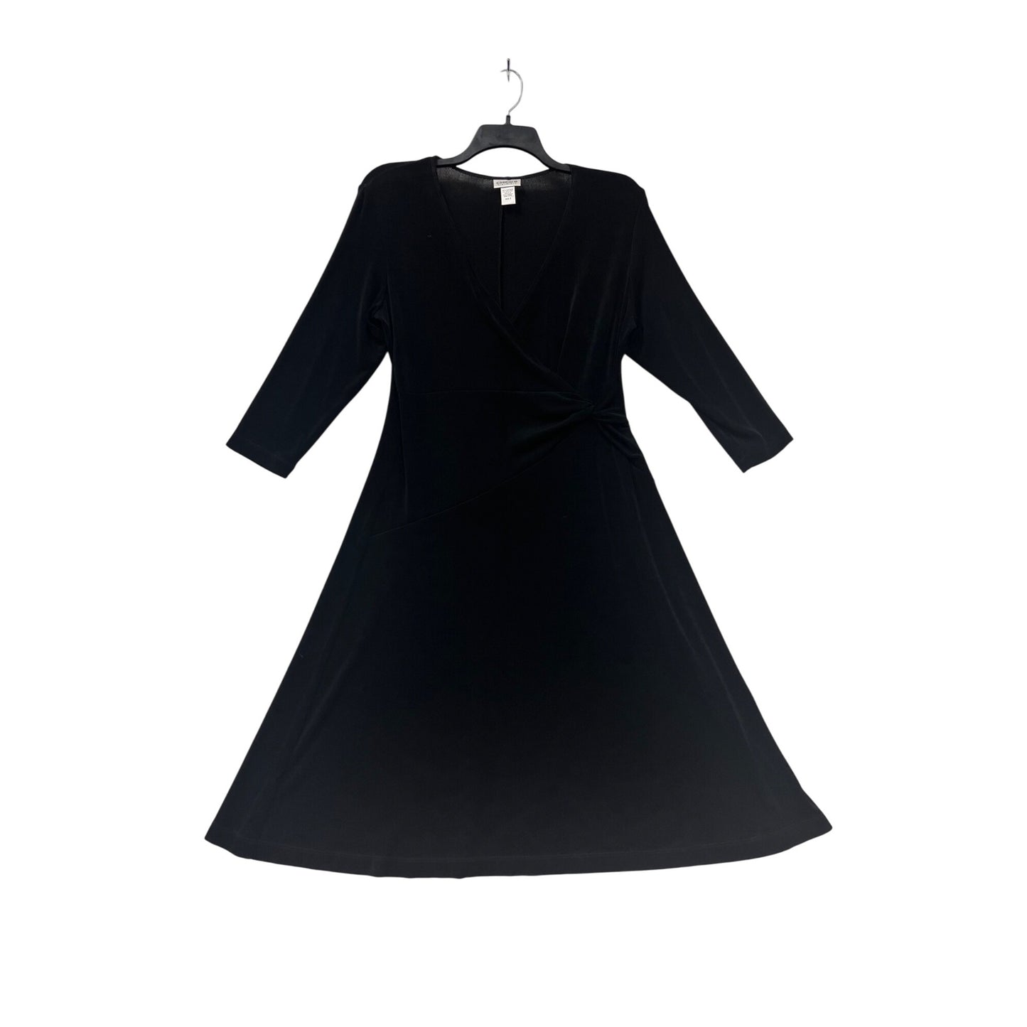 Chicos Black Wrap Dress A-Line Mid-Length #8339