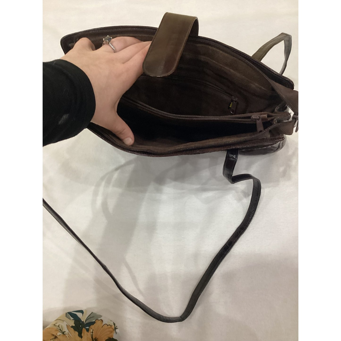 Eel Skin Shoulder Bag