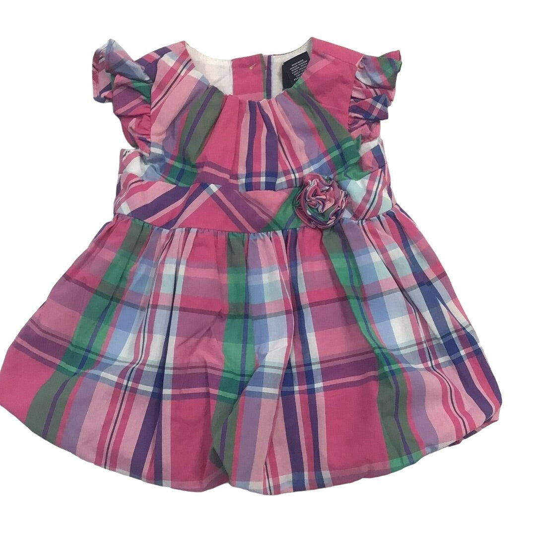 Baby Girl Plaid Dress with Shoes