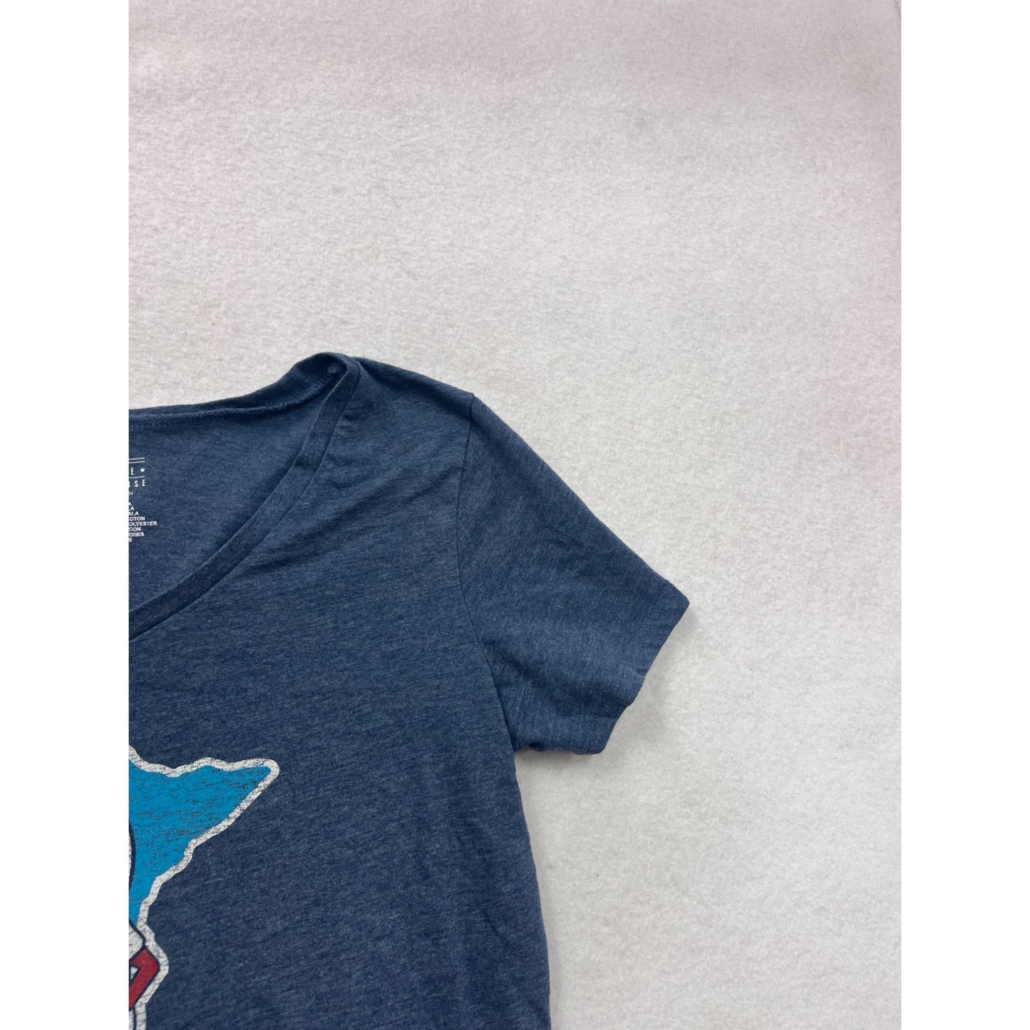 Minnesota Baseball Graphic V-Neck Tee Small #8517