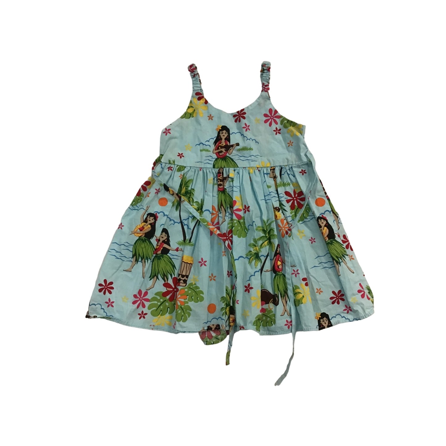 Vintage Toddler Hawaiian Patterned Sundress