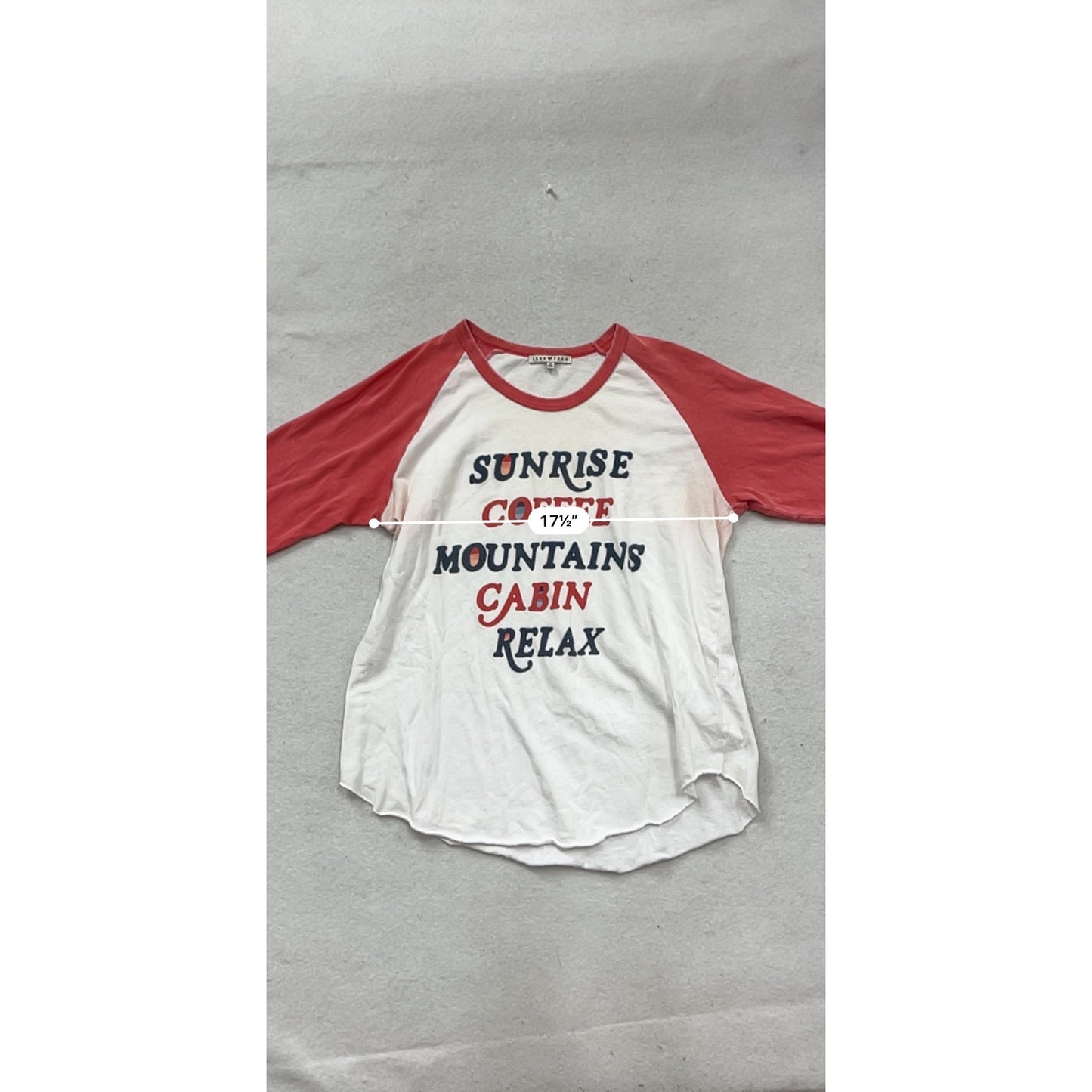 Junk Food Raglan Tee Shirt XL #192A