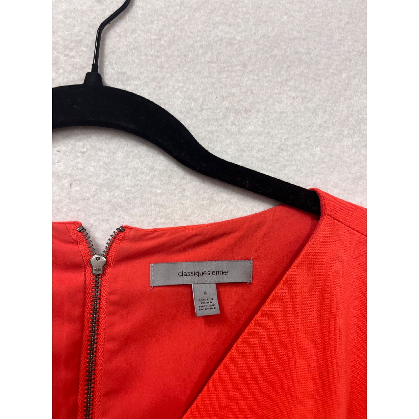 Classiques Entier Red Sheath Dress Size 8 #586A