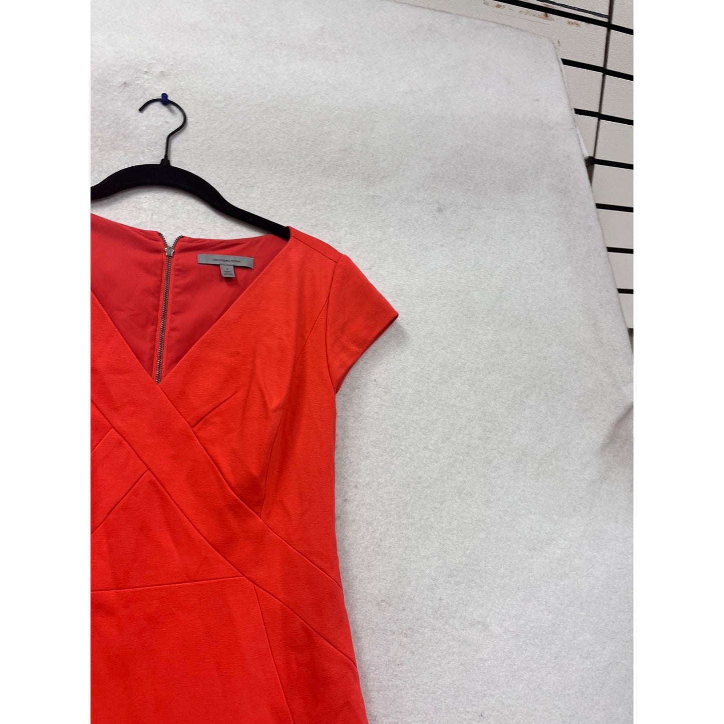 Classiques Entier Red Sheath Dress Size 8 #586A