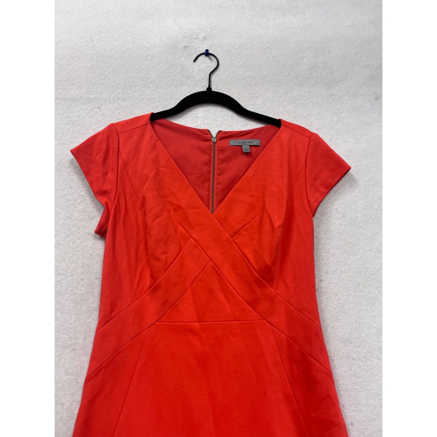 Classiques Entier Red Sheath Dress Size 8 #586A