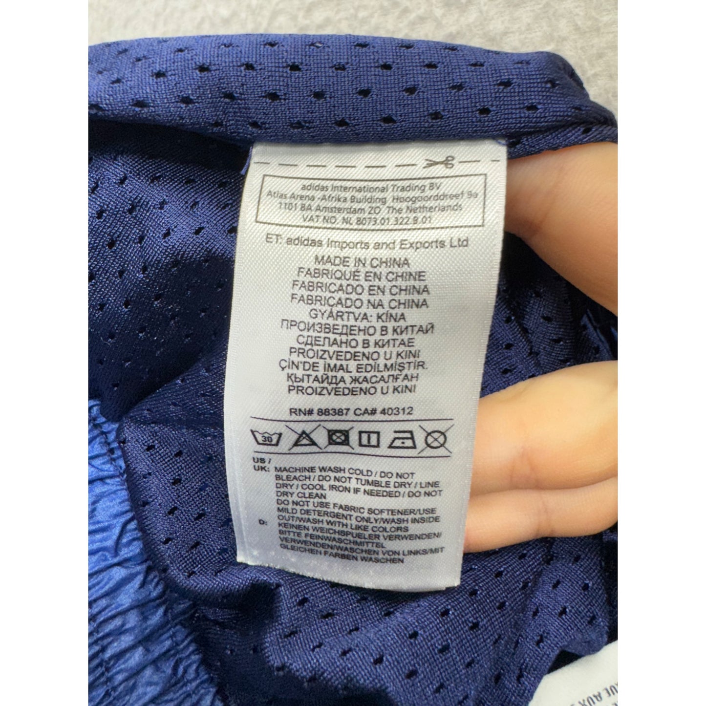 Adidas Equipment ADV 91-18 Mens Nylon Jogger Pants M Blue #9505