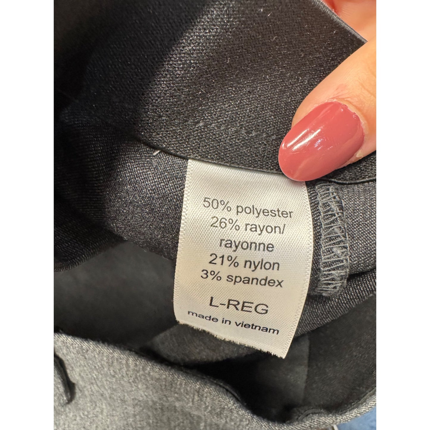 Maurices Charcoal Gray Slim Fit Trousers L #9034