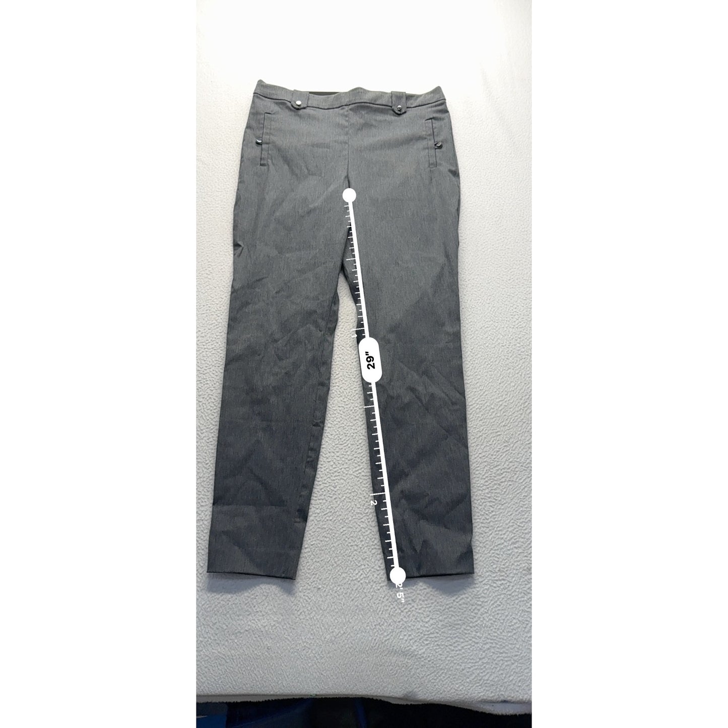 Maurices Charcoal Gray Slim Fit Trousers L #9034