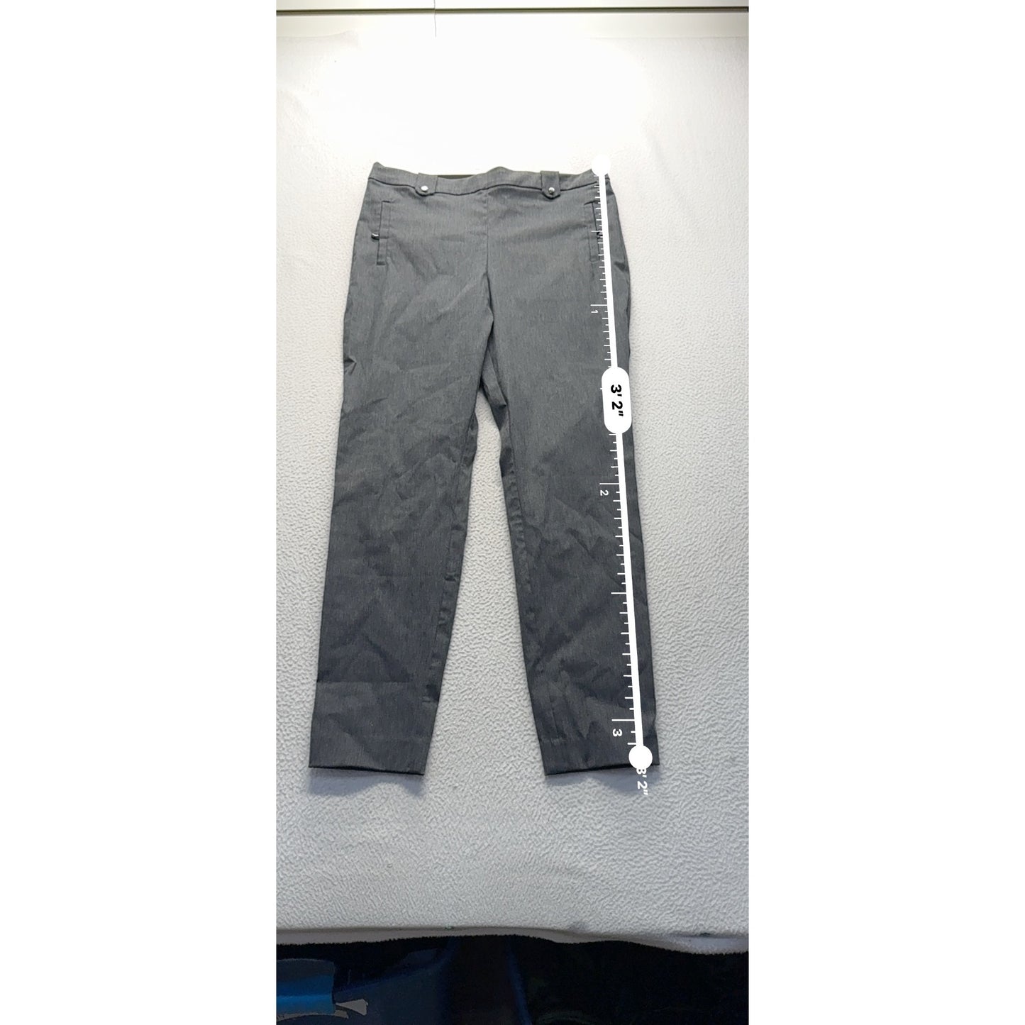 Maurices Charcoal Gray Slim Fit Trousers L #9034