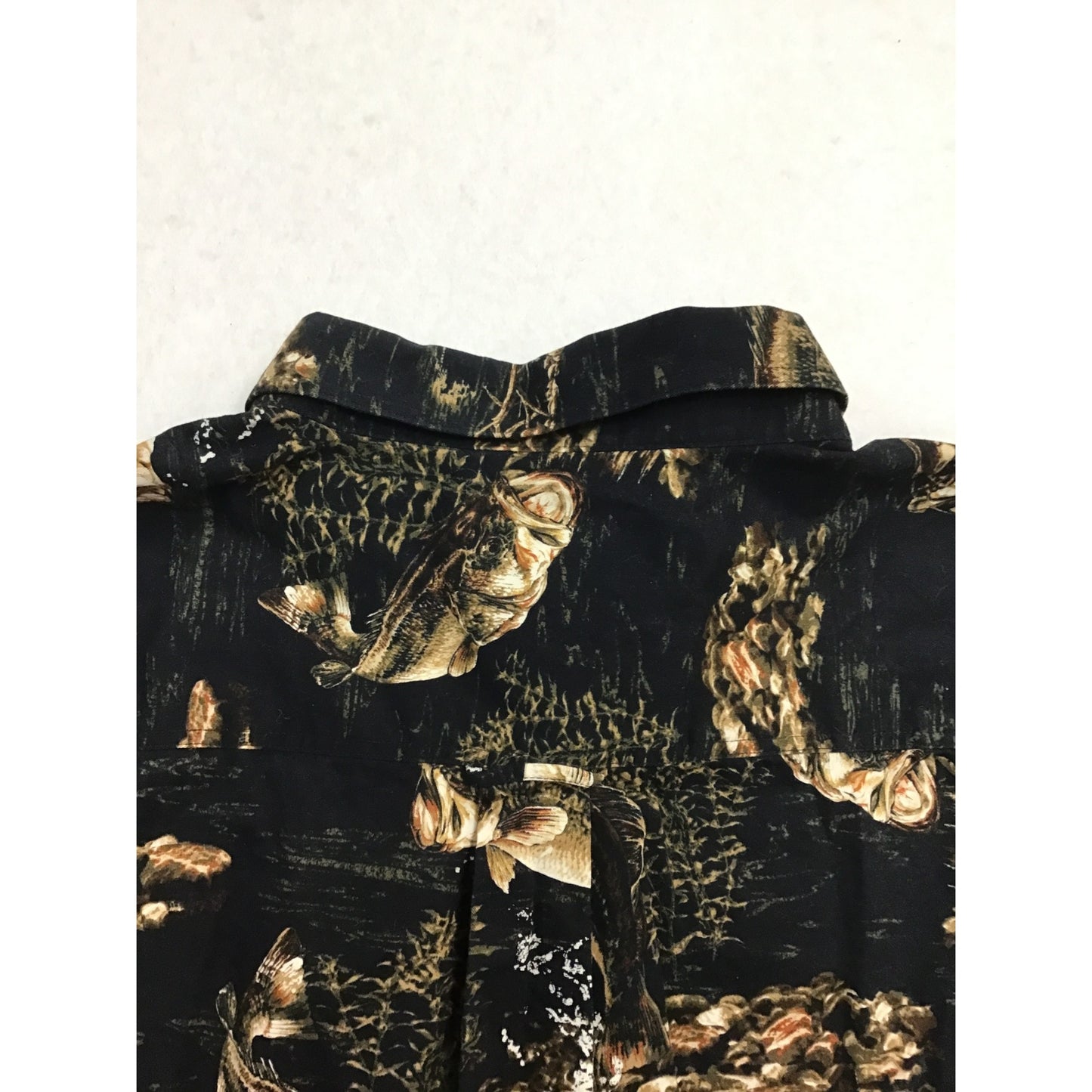 Mens Fish Printed Button Down