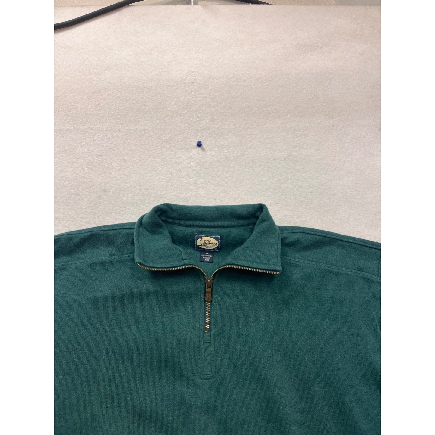 Tommy Bahama Medium 1/4 Zip Green Pullover Sweatshirt #862A