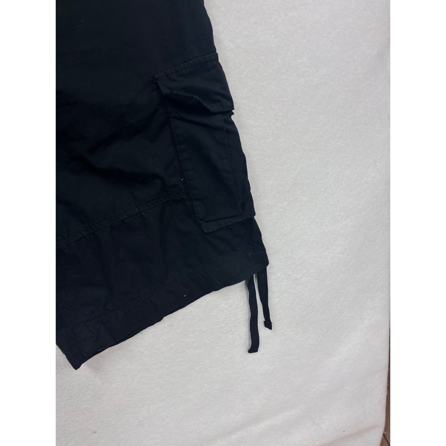 Black Cargo Shorts Size 40 Cotton #580A
