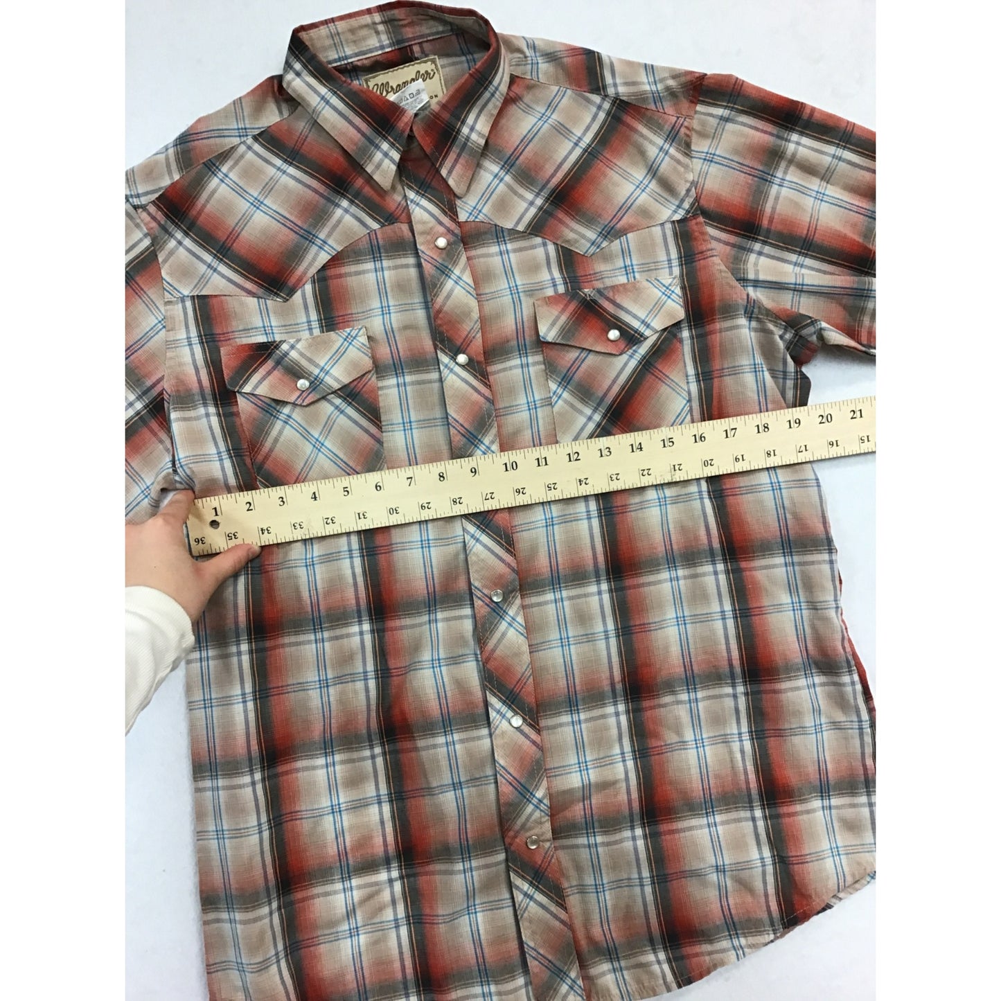 Mens Wrangler Snap Shirt