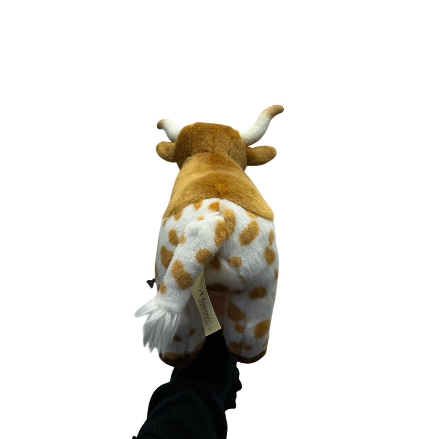 Miyoni By Aurora Plush Longhorn Cow 11" Brown & White Soft Toy 414B