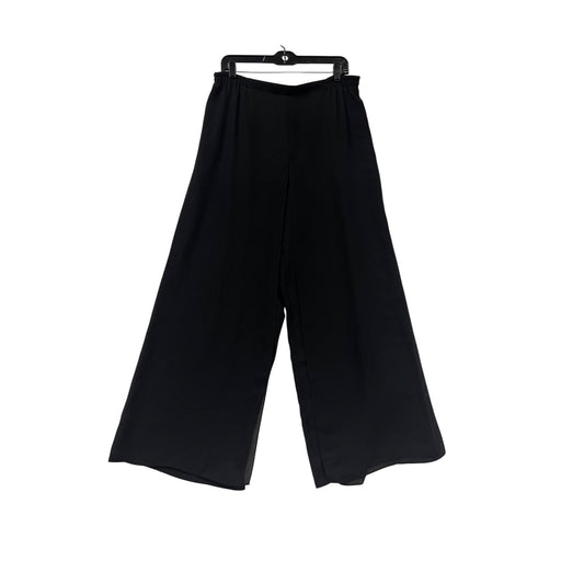 Adrianna Papell Evening Essentials Wide-Leg Black Pants Size 14P #554A
