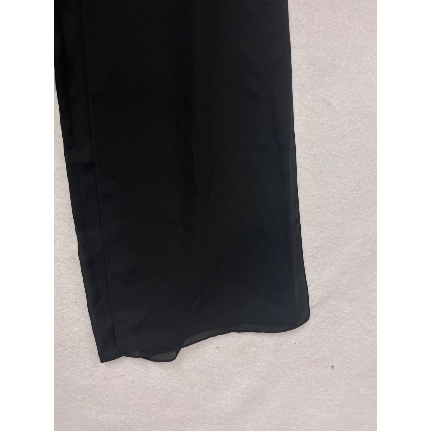 Adrianna Papell Evening Essentials Wide-Leg Black Pants Size 14P #554A