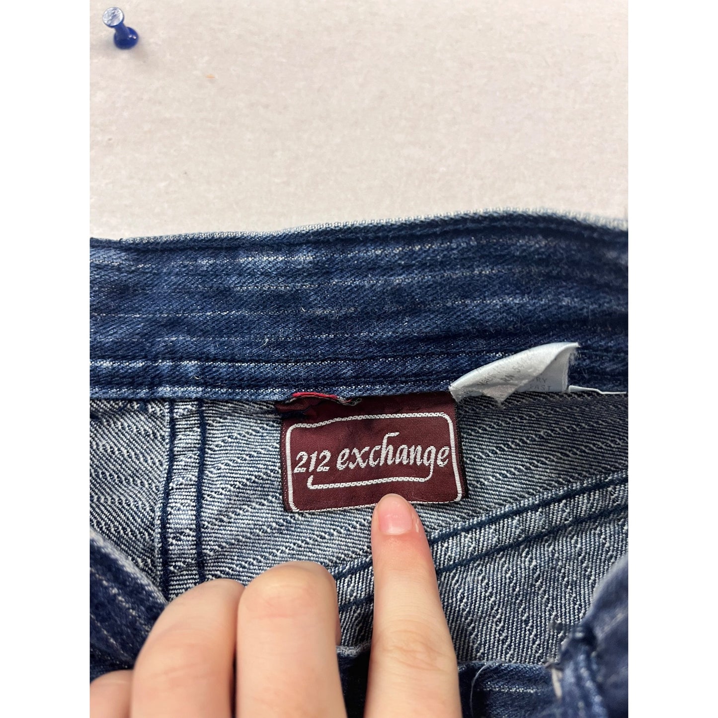 Vintage 212 Exchange Denim Jeans Size 5-6 100% Cotton Blue #978A