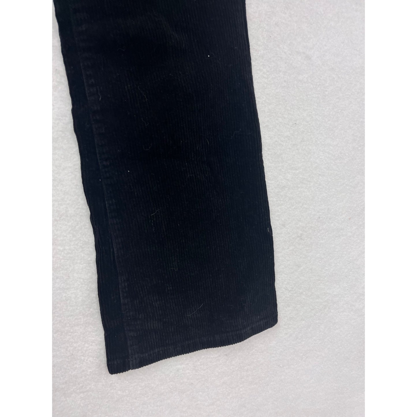 Lauren Jeans Company Black Corduroy Flare Pants Size 8P #303A