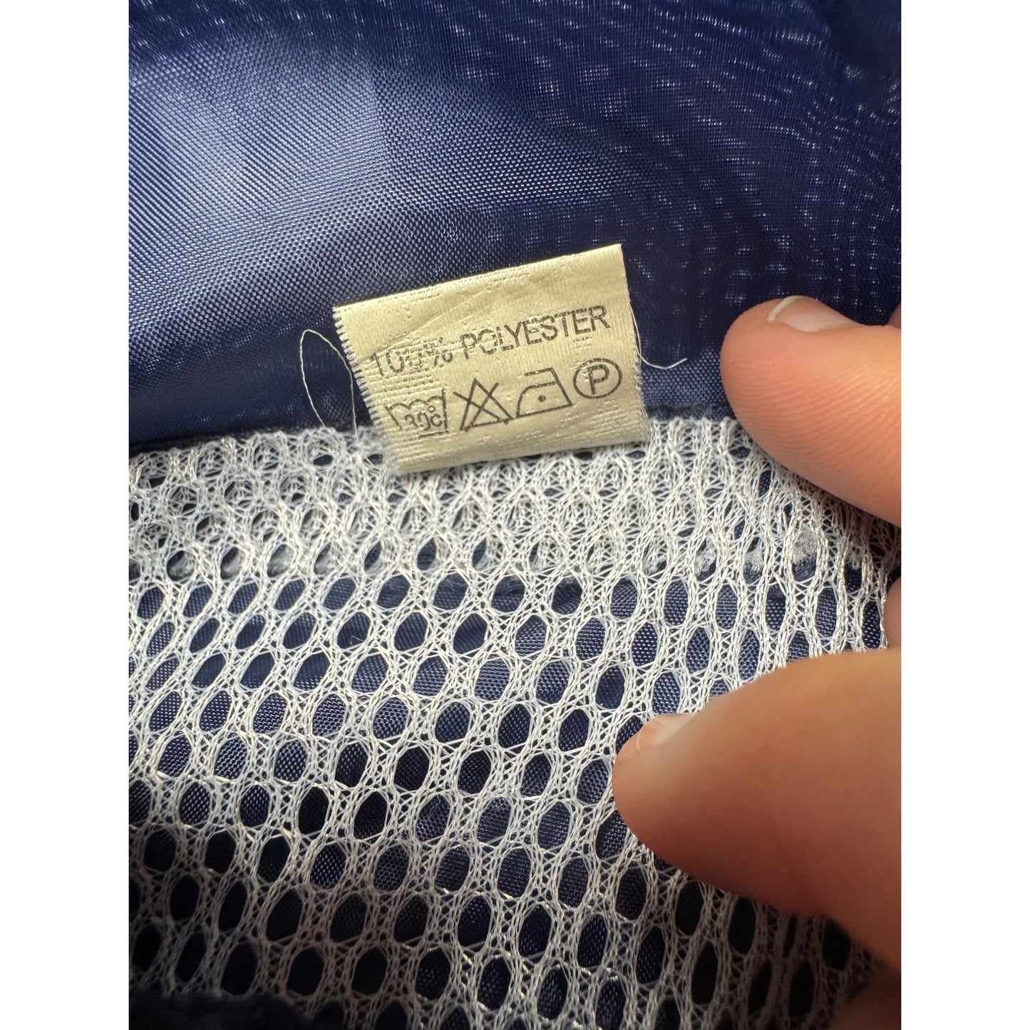 Vintage USA Olympics Navy Blue Windbreaker XXL Polyester Zip-Up Jacket #9356