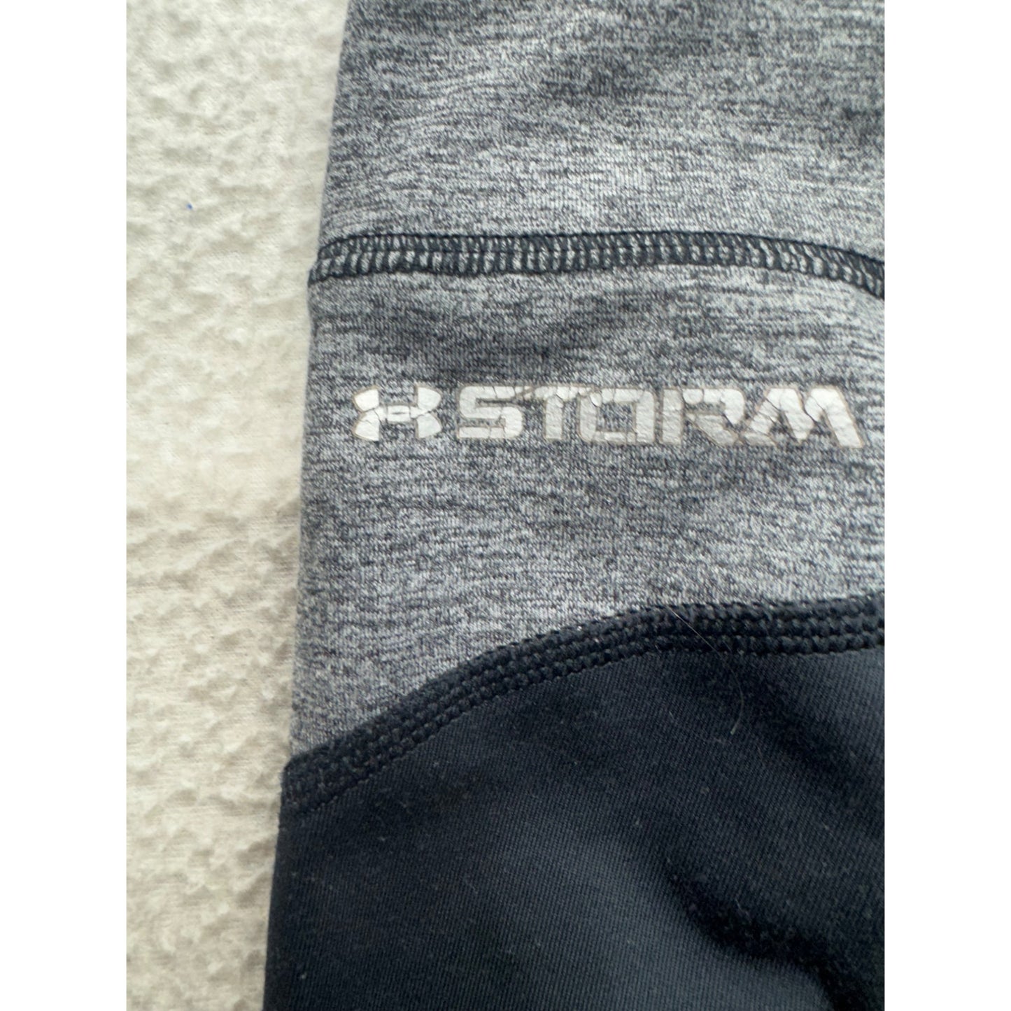 Under Armour Storm Compression Leggings Black & Gray Size M #160B