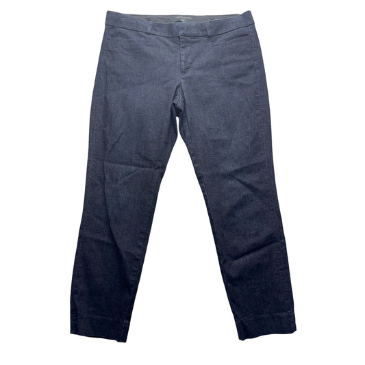Banana Republic Sloan Fit Navy Stretch Cotton Pants Size 6 32" Inseam #9271