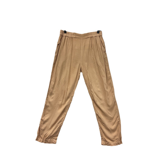 Rvca Womens Tan Elastic Waist  SweatPants With Pockets #6621