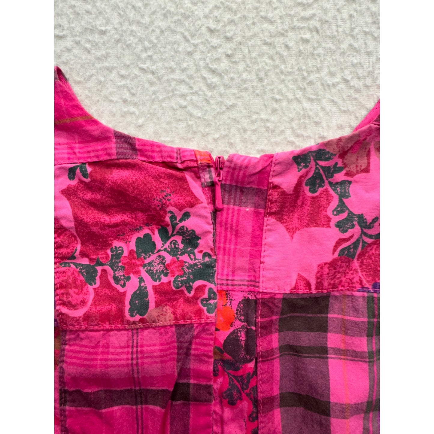 The Childrens Place Pink Patchwork Dress 4T Cotton Sleeveless Spring 275B