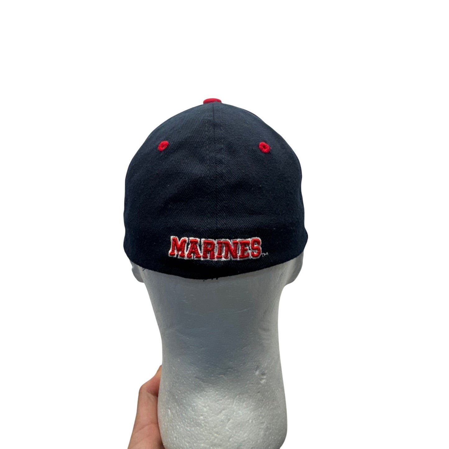 Marines Bulldog Embroidered Navy Baseball Cap By Zephyr #34B