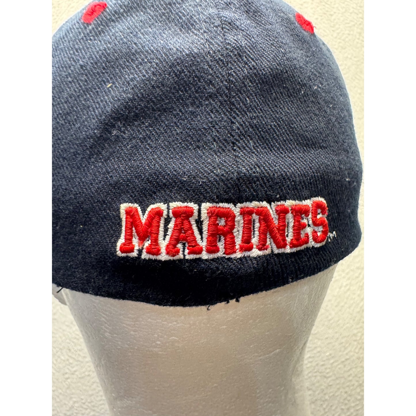 Marines Bulldog Embroidered Navy Baseball Cap By Zephyr #34B