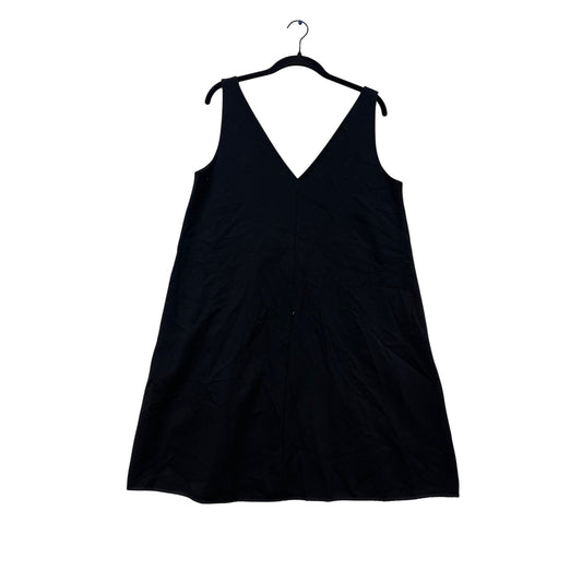 Everlane Black V-Neck Sleeveless A-Line Dress Size 10 #457A