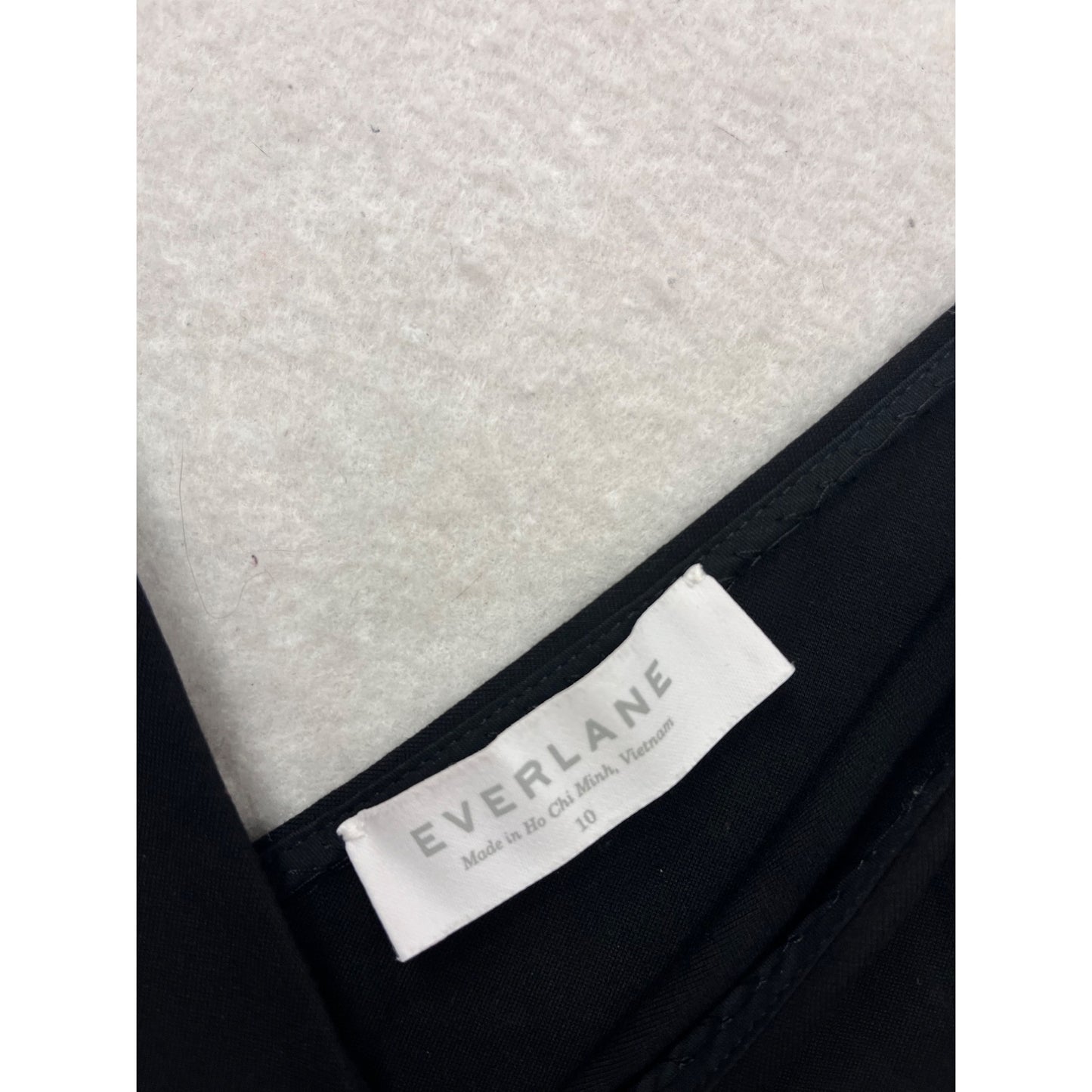 Everlane Black V-Neck Sleeveless A-Line Dress Size 10 #457A