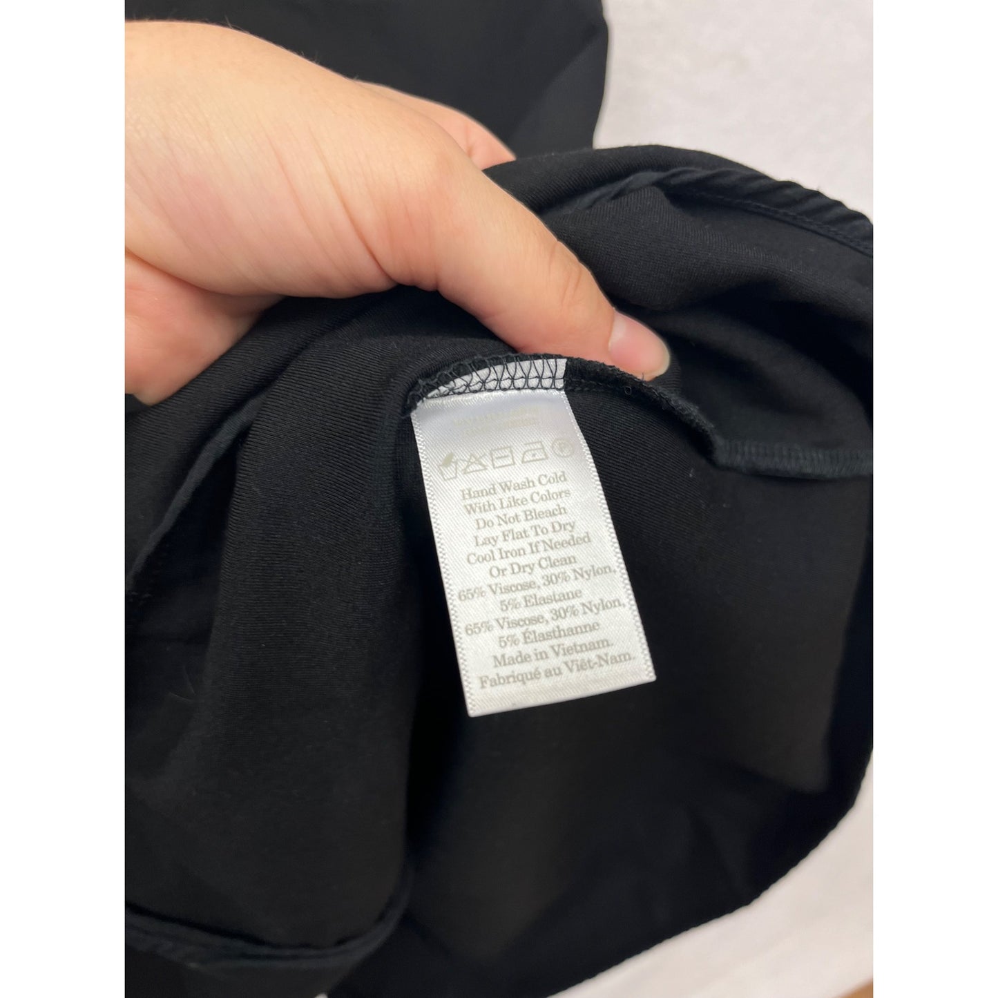 Everlane Black V-Neck Sleeveless A-Line Dress Size 10 #457A