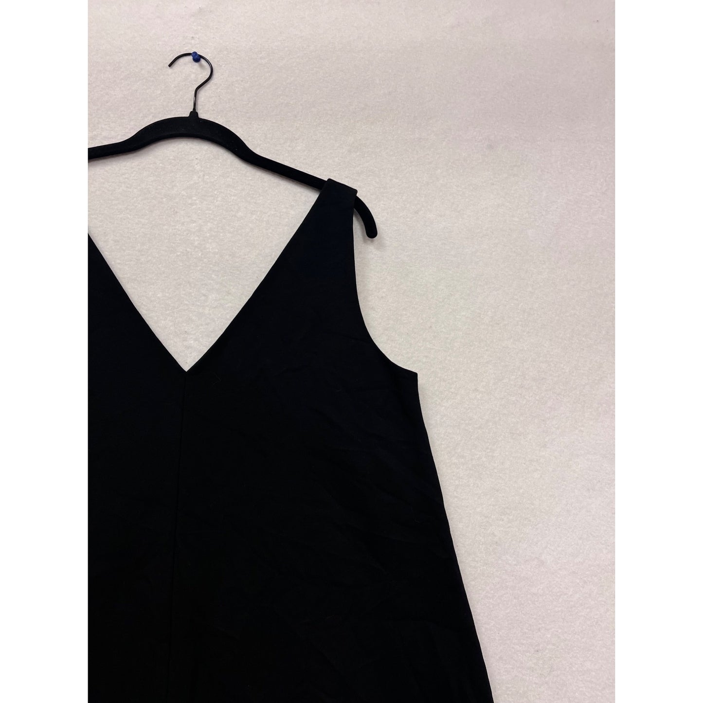 Everlane Black V-Neck Sleeveless A-Line Dress Size 10 #457A