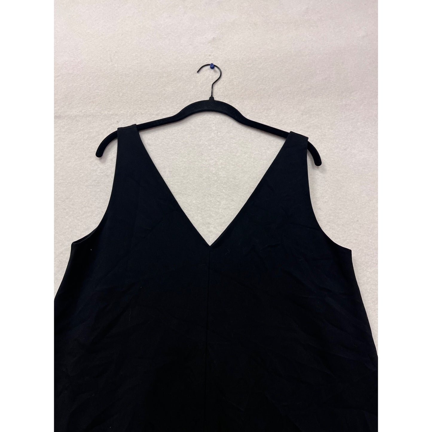 Everlane Black V-Neck Sleeveless A-Line Dress Size 10 #457A