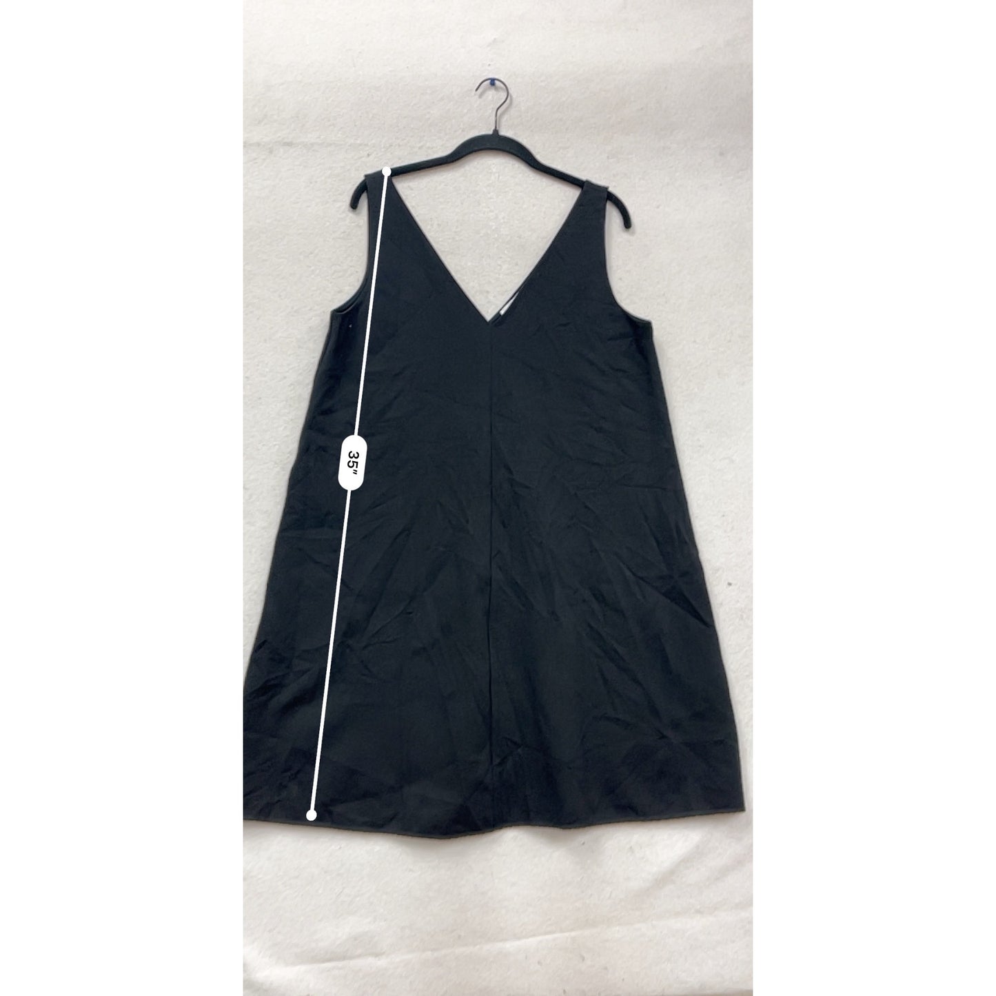 Everlane Black V-Neck Sleeveless A-Line Dress Size 10 #457A