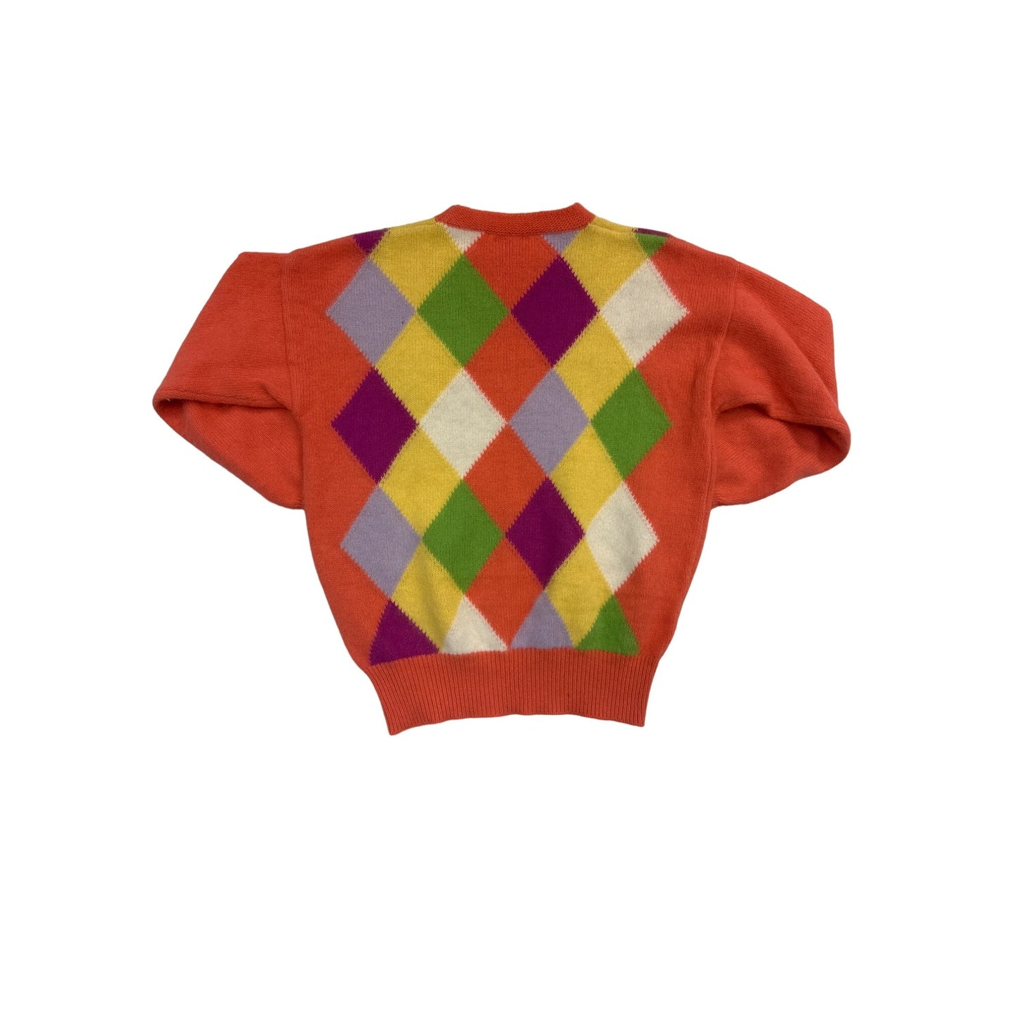 VINTAGE RABBIT HAIR Argyle Sweater