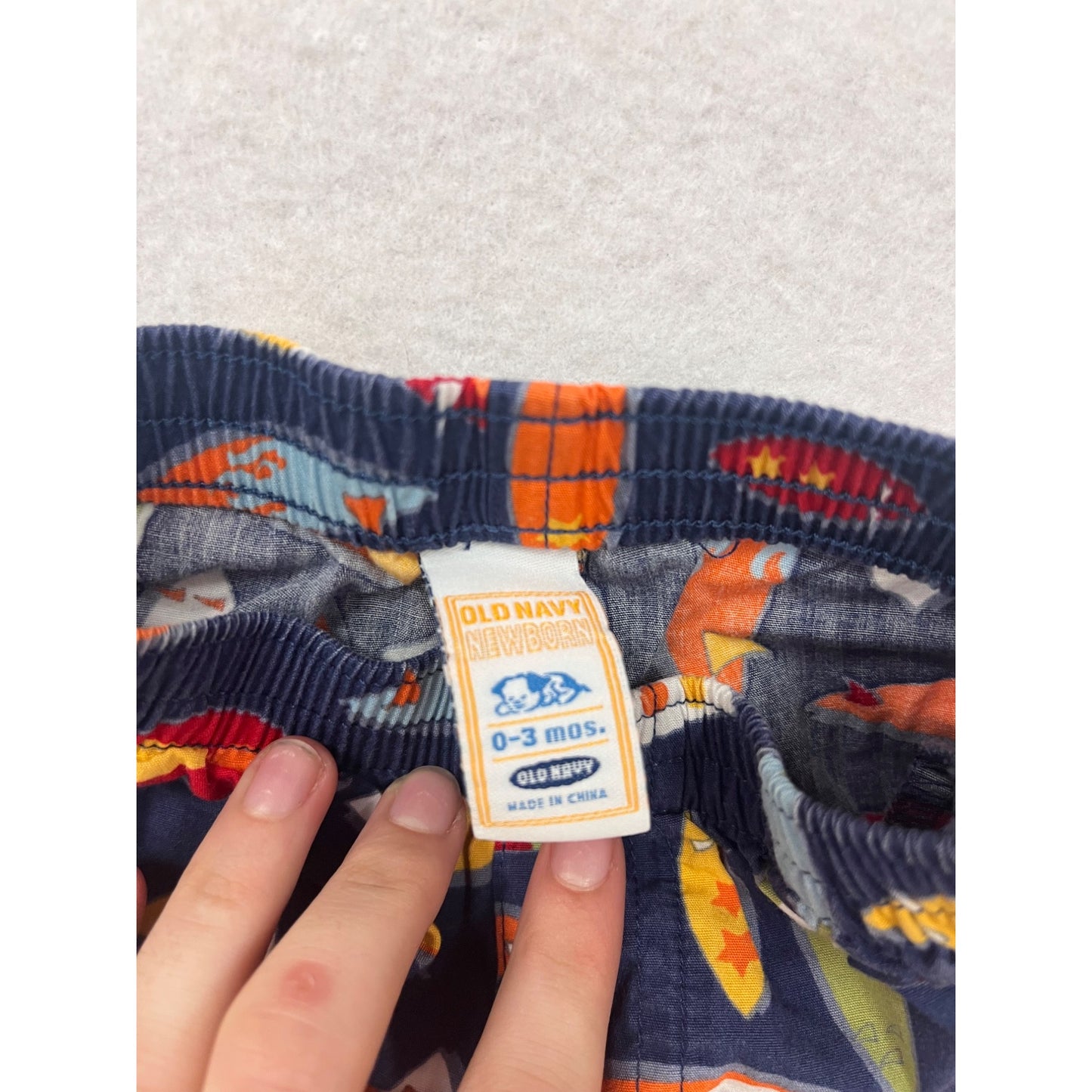 Old Navy 0-3M Surfboard Print Cotton Shorts #8629